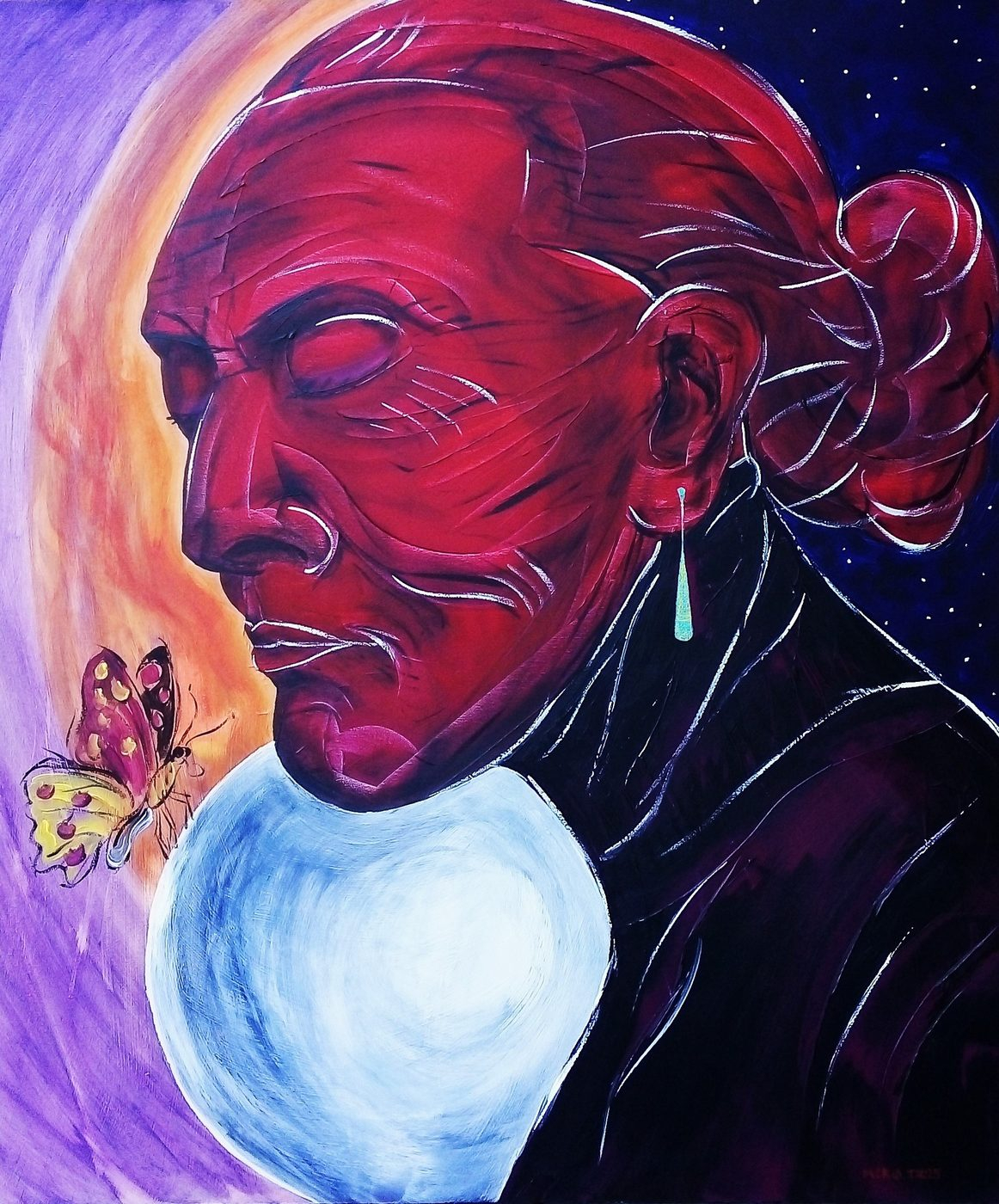 2025 · akryl na plátně · 120 × 100 cm