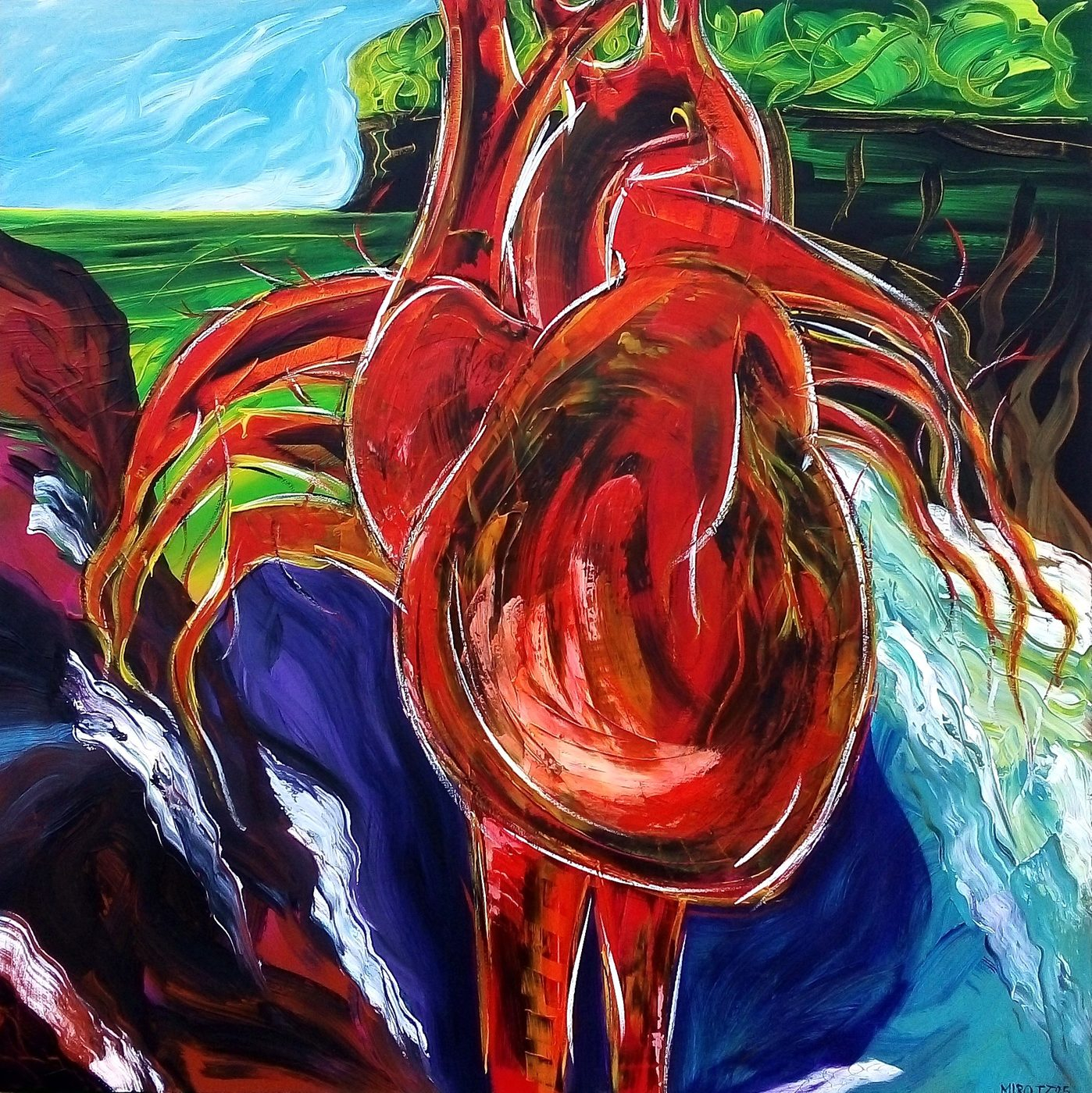 2025 · akryl na plátně · 125 × 125 cm